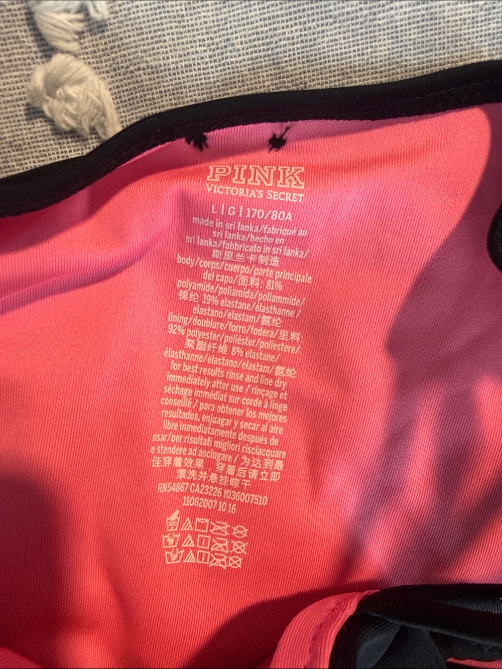 NWT PINK high waisted bikini bottoms - Picture 3 of 4